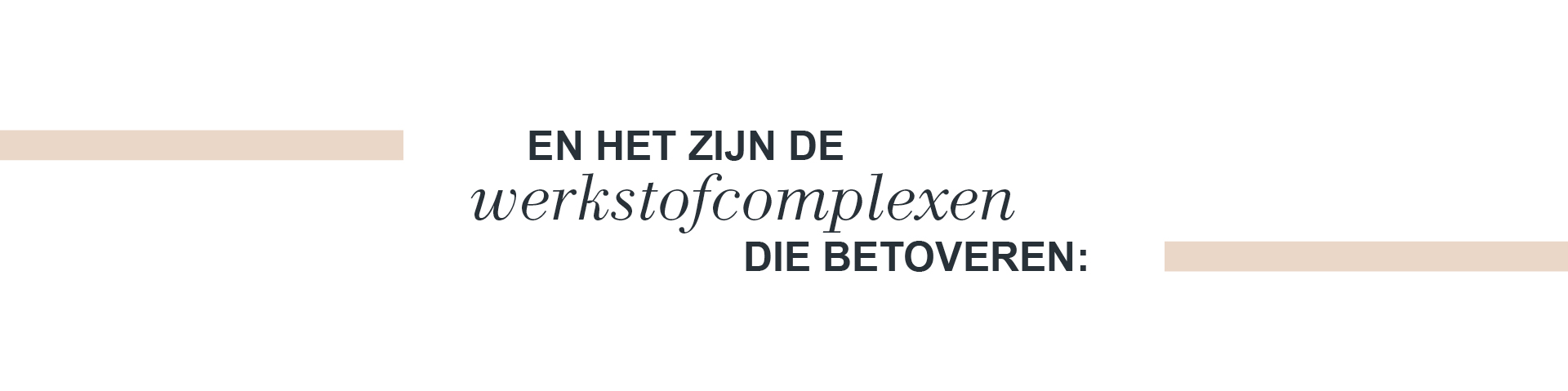 Dat zijn de actieve werkstoffen die hun werk doen Dat zijn de actieve werkstoffen die hun werk doen