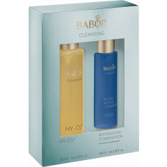 De BABOR CLEANSING iconen HY-Öl en Phytoactive in de gelimiteerde set HY-ÖL & Phytoactive Combination