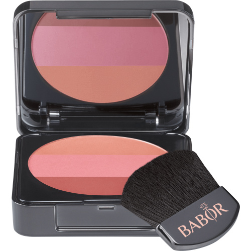 Dreifarbiges Rouge für die richtigen Effekte. Tri-Colour Blush 02 rose