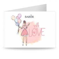 Geef eens een persoonlijk en altijd passend cadeau! BABOR-cadeaubon om te printen